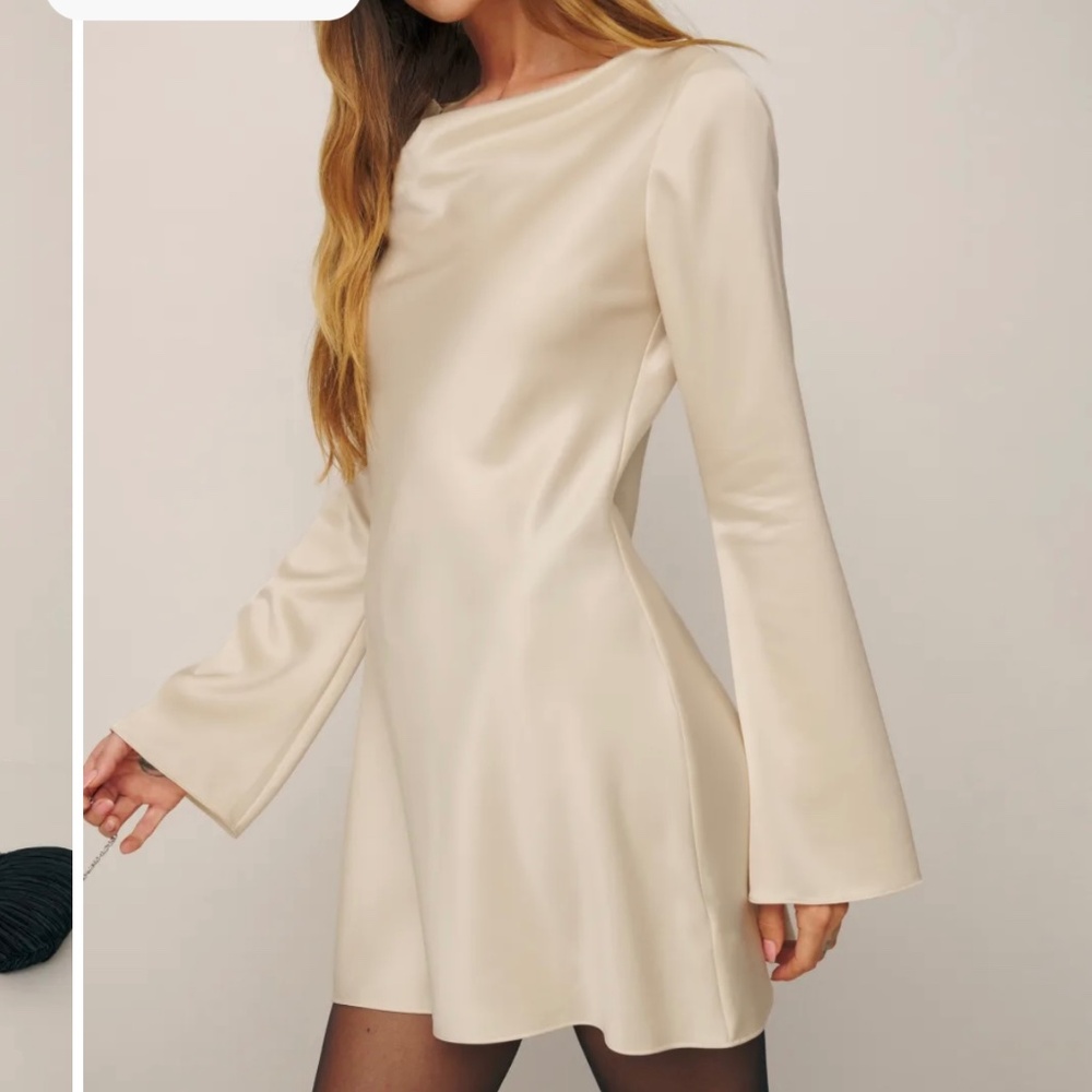 NWT Reformation Pike Satin Dress